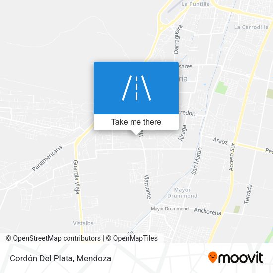 Mapa de Cordón Del Plata