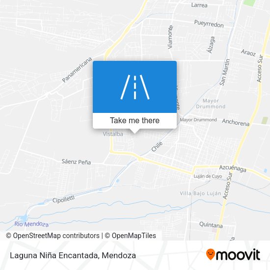 Mapa de Laguna Niña Encantada