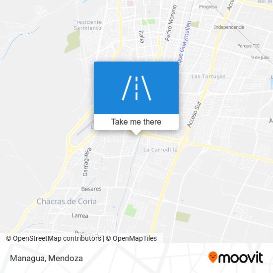 Mapa de Managua