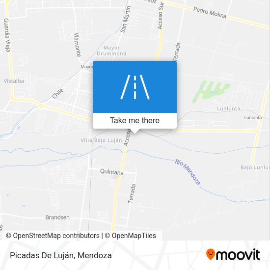 Mapa de Picadas De Luján