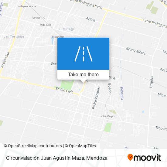 Circunvalación Juan Agustín Maza map