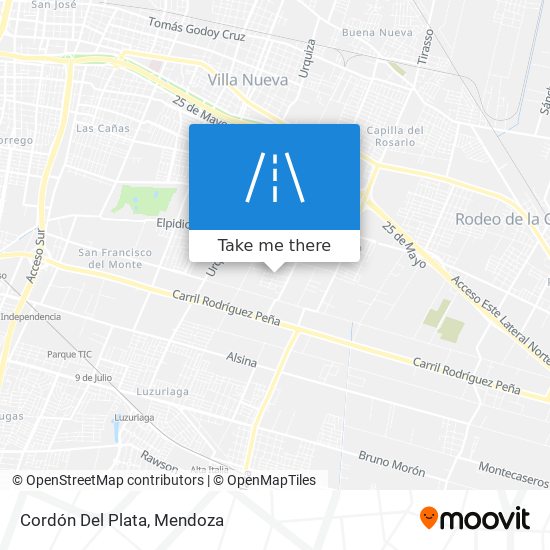 Cordón Del Plata map