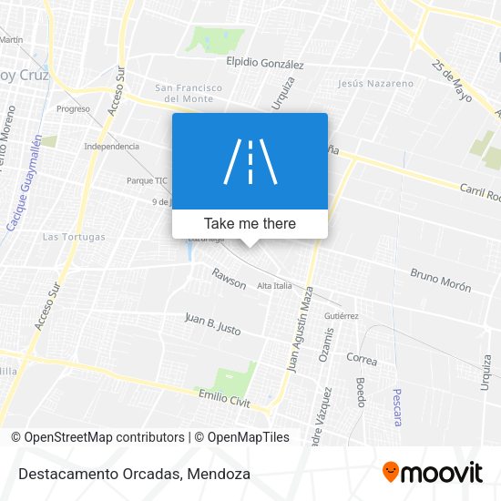 Mapa de Destacamento Orcadas