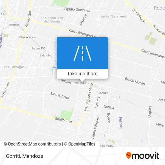 Gorriti map