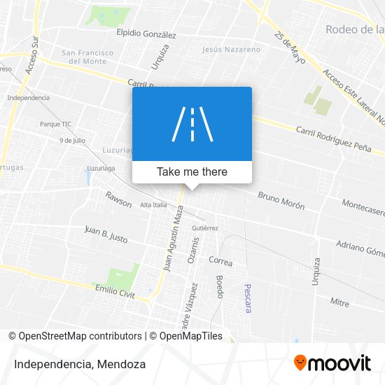 Mapa de Independencia