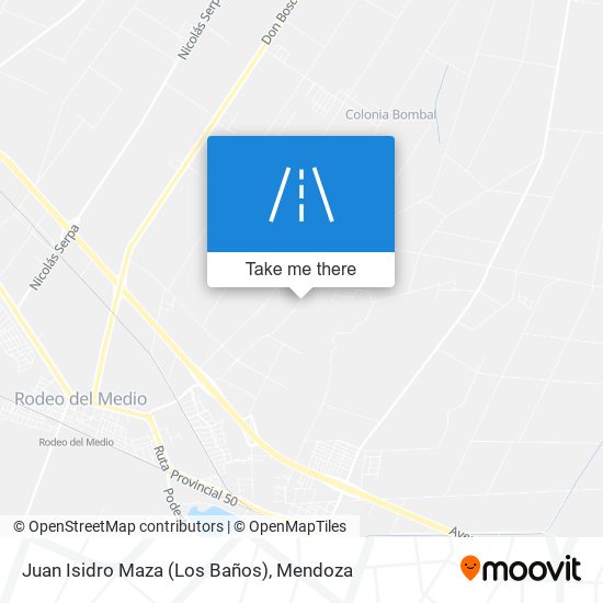 Juan Isidro Maza (Los Baños) map