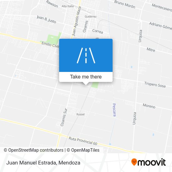 Juan Manuel Estrada map