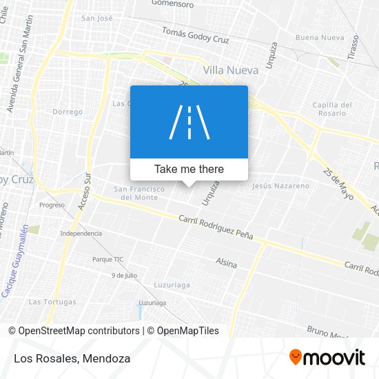 Mapa de Los Rosales