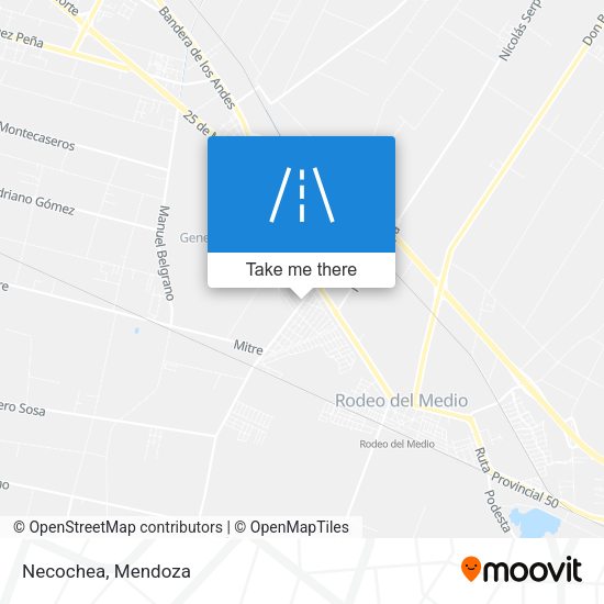 Mapa de Necochea