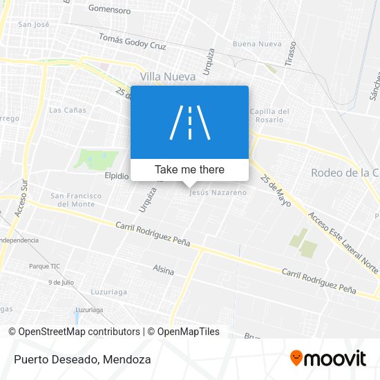 Mapa de Puerto Deseado