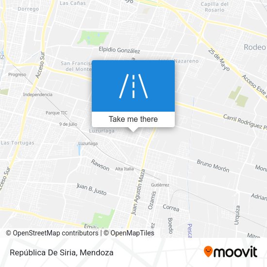 República De Siria map