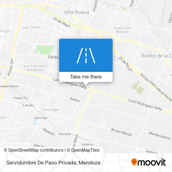 Servidumbre De Paso Privada map