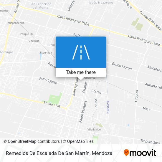 Remedios De Escalada De San Martín map