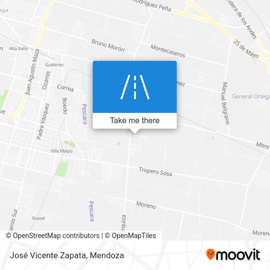 Mapa de José Vicente Zapata
