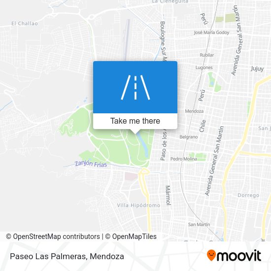 Mapa de Paseo Las Palmeras