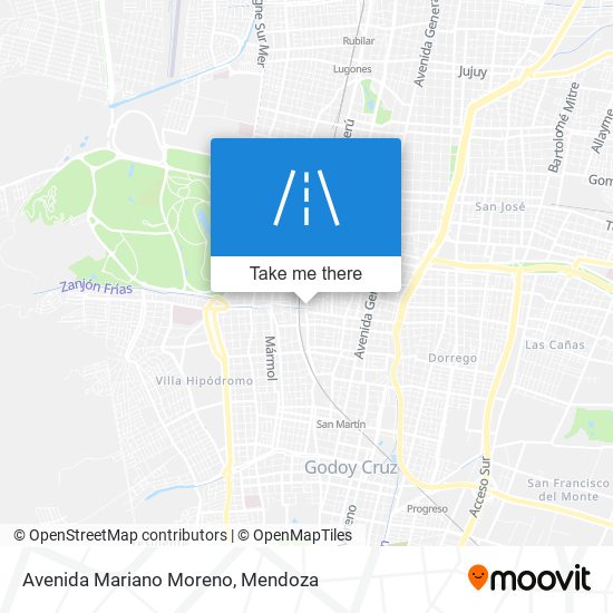 Avenida Mariano Moreno map