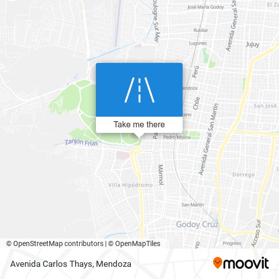 Avenida Carlos Thays map