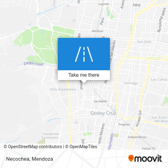 Mapa de Necochea