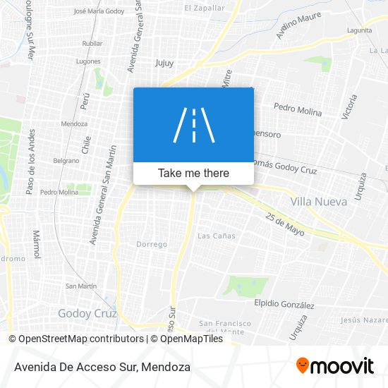 Avenida De Acceso Sur map