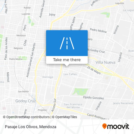 Pasaje Los Olivos map