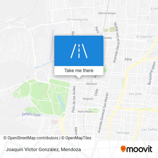 Joaquín Víctor González map