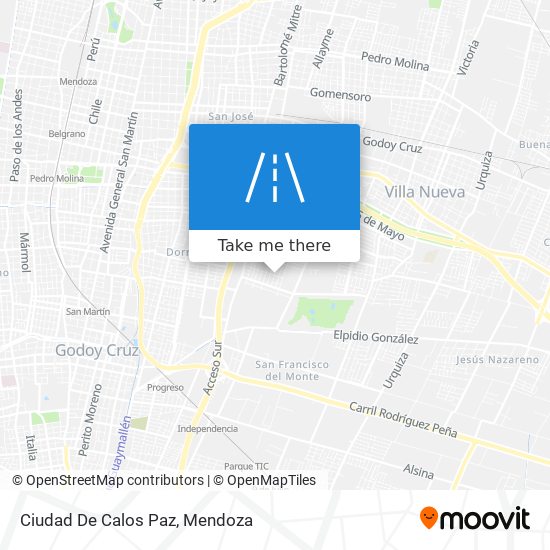 Ciudad De Calos Paz map