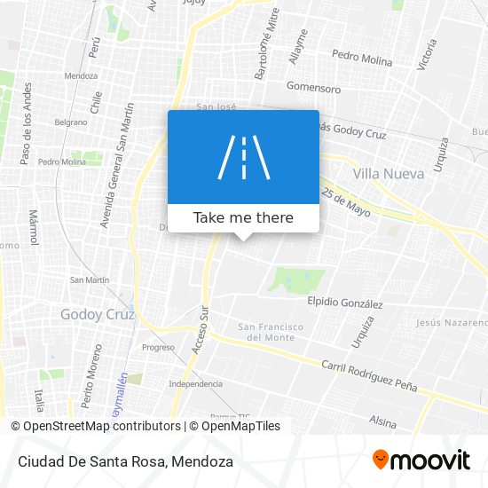 Ciudad De Santa Rosa map