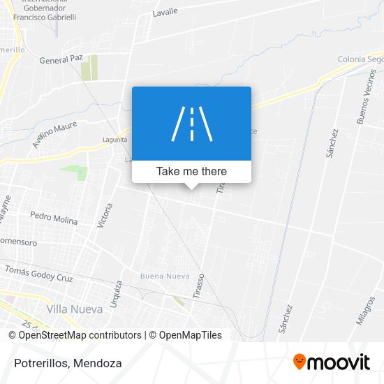Mapa de Potrerillos