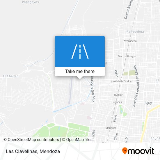 Las Clavelinas map