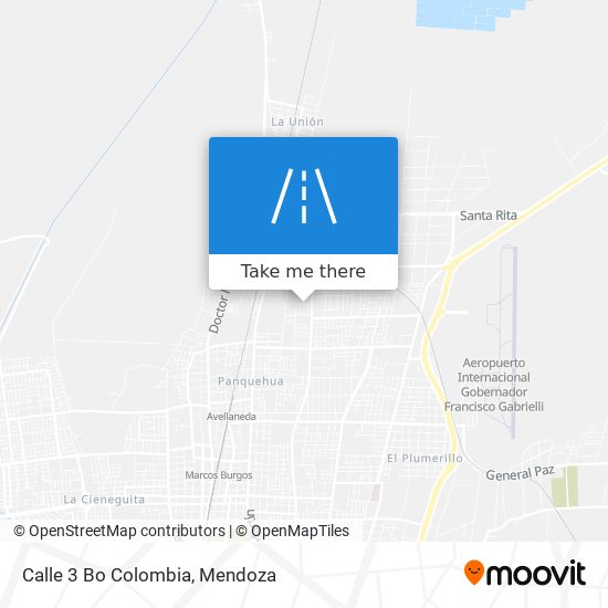Calle 3 Bo Colombia map