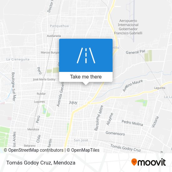 Tomás Godoy Cruz map