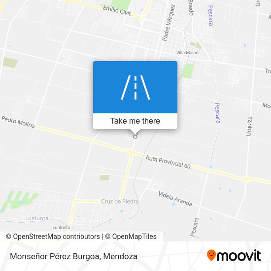 Mapa de Monseñor Pérez Burgoa
