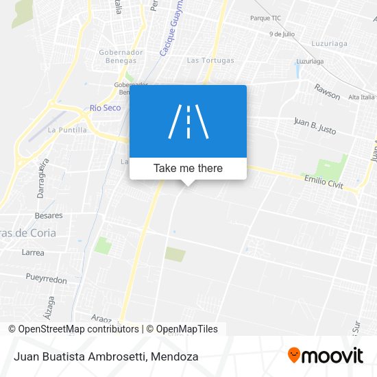 Mapa de Juan Buatista Ambrosetti