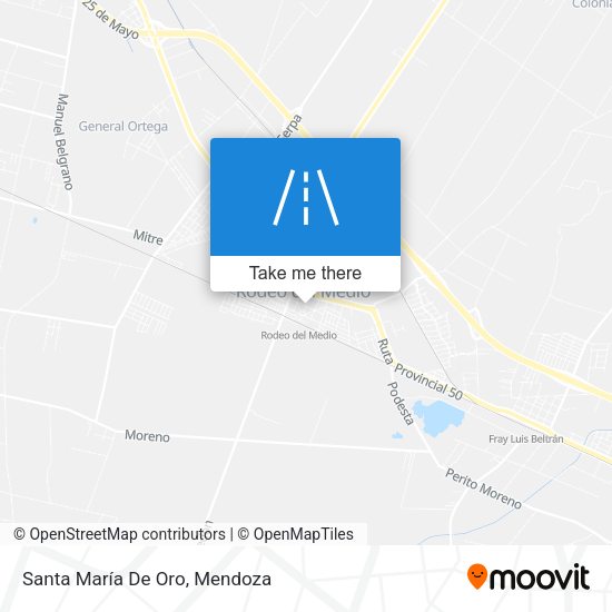 Santa María De Oro map