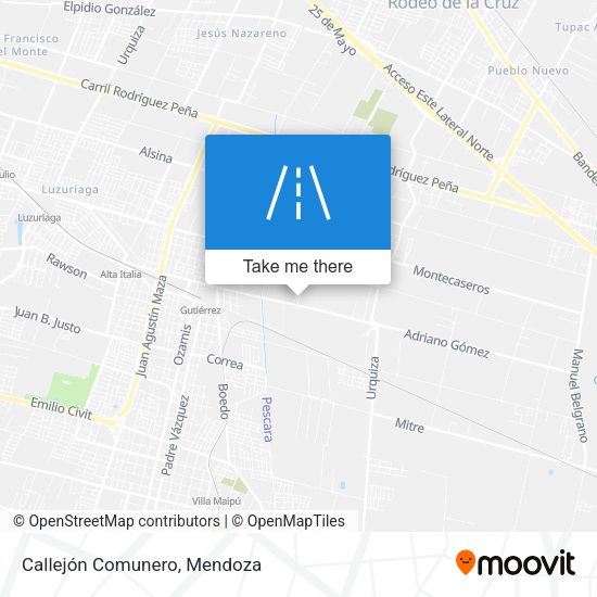 Mapa de Callejón Comunero
