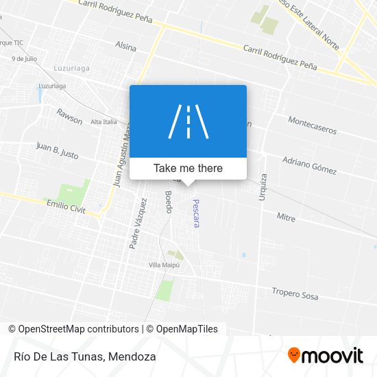 Río De Las Tunas map