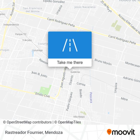 Mapa de Rastreador Fournier