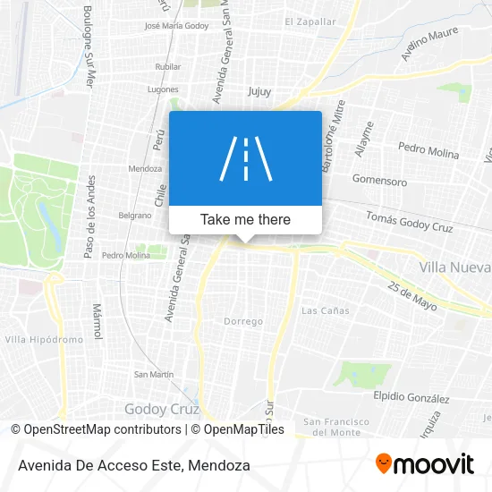 Avenida De Acceso Este map