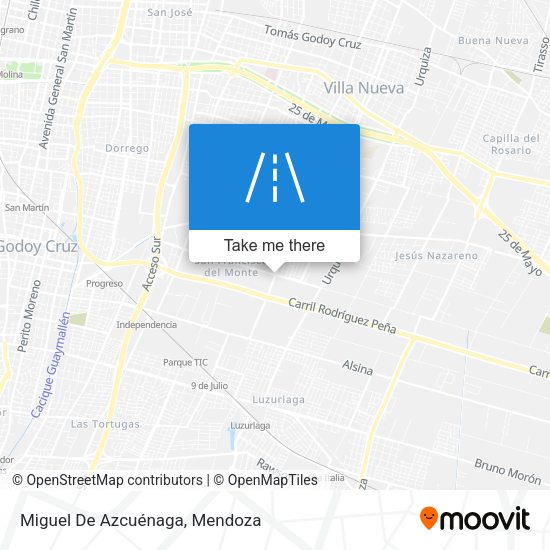 Miguel De Azcuénaga map