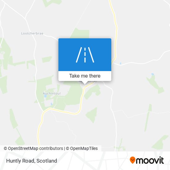 Huntly Road map