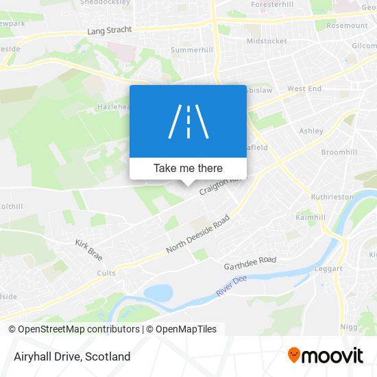 Airyhall Drive map