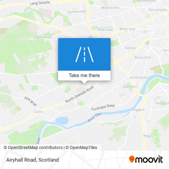 Airyhall Road map