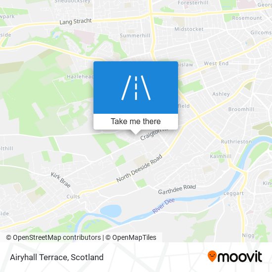 Airyhall Terrace map