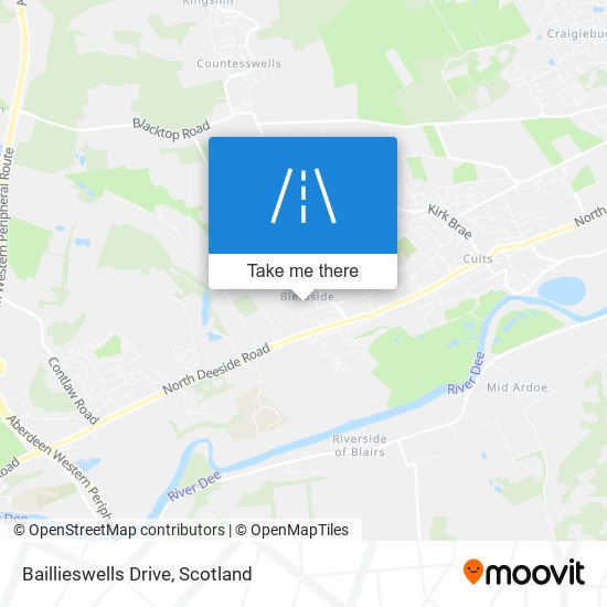 Baillieswells Drive map
