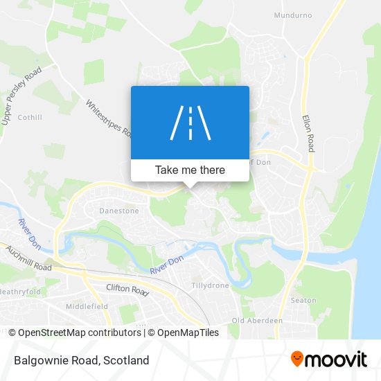 Balgownie Road map
