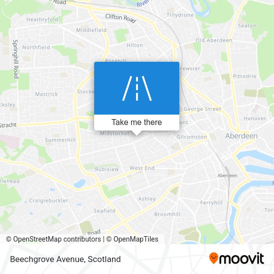 Beechgrove Avenue map