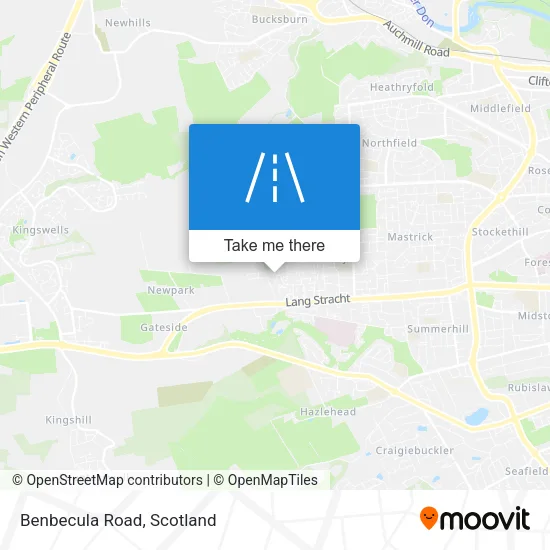 Benbecula Road map