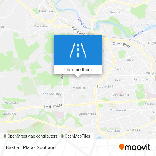 Birkhall Place map