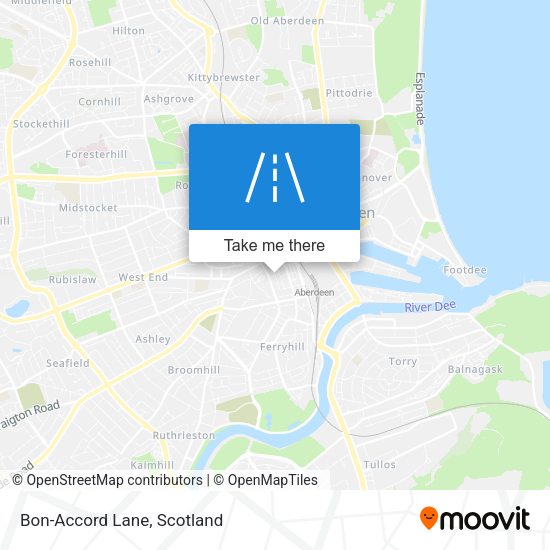 Bon-Accord Lane map