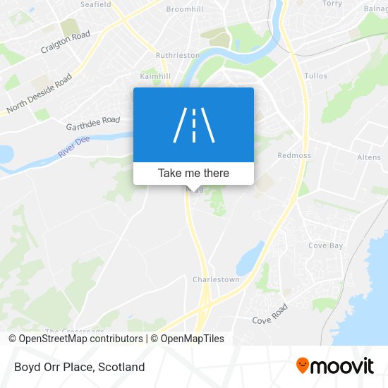 Boyd Orr Place map